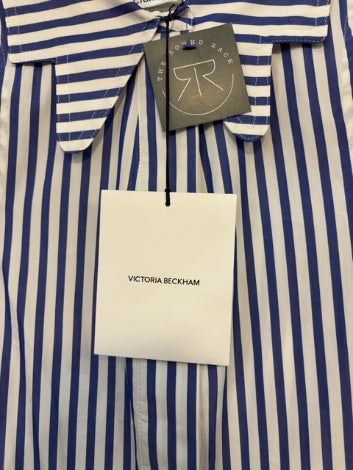 Blue pin Victoria Beckham Blouse NWT, s
